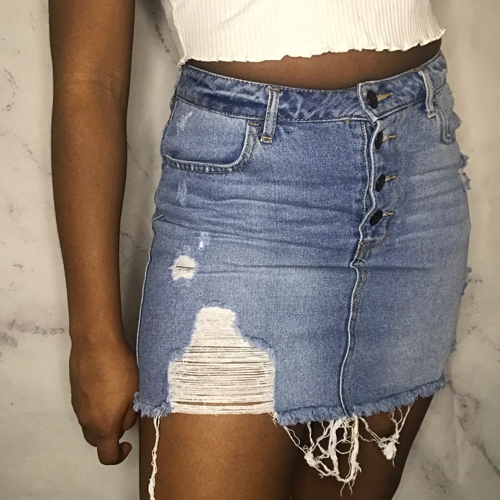 Denim skirt